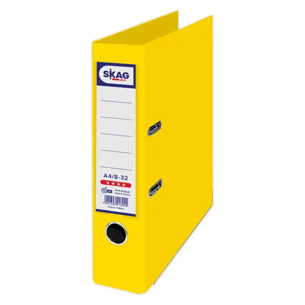 Biblioraft A4 plastifiat PP 5 cm/ 8 cm diverse culori Skag Biblioraft A4 plastifiat PP 5 cm/ 8 cm diverse culori Skag 8 cm galben