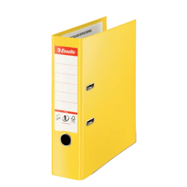 Biblioraft A4 plastifiat PP 8 cm diverse culori Esselte No.1 Power Jumbo Plus VIVIDA Biblioraft A4 plastifiat PP 8 cm diverse culori Esselte No.1 Power Jumbo Plus VIVIDA galben