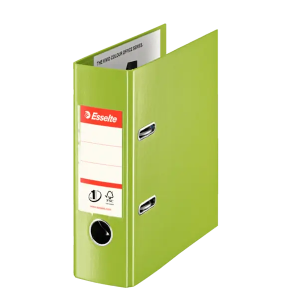 Biblioraft A5 plastifiat PP 7.5 cm diverse culori Esselte No.1 Power VIVIDA Biblioraft A5 plastifiat PP 7.5 cm diverse culori Esselte No.1 Power VIVIDA verde