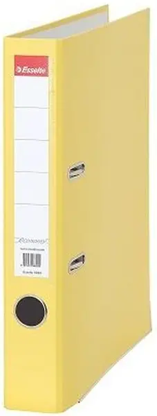 Biblioraft Esselte Eco - A4, 5 cm, PP, margine metalica, eticheta detasabila, galben