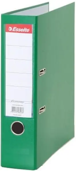 Biblioraft Esselte Eco - A4, 7,5 cm, PP, margine metalica, eticheta detasabila, verde