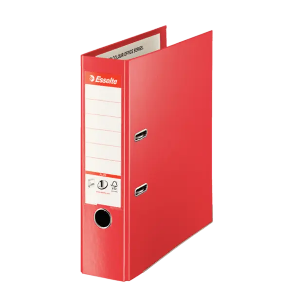 Biblioraft PP A4 8cm Esselte No.1 Power Jumbo Plus VIVIDA Biblioraft Esselte No.1 Power Jumbo Plus VIVIDA PP/PP 80 mm rosu