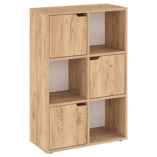 Biblioteca Bookel, Alb, 60x28x89 cm