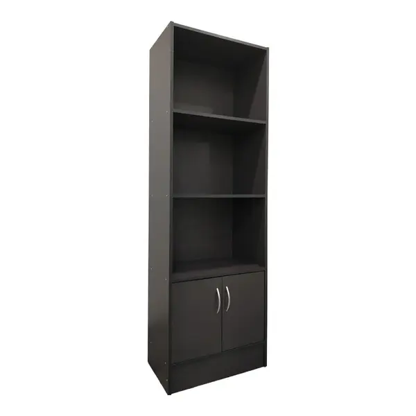 Biblioteca cu rafturi Tekaro, Lemn, Sonoma, 57x33x180 cm