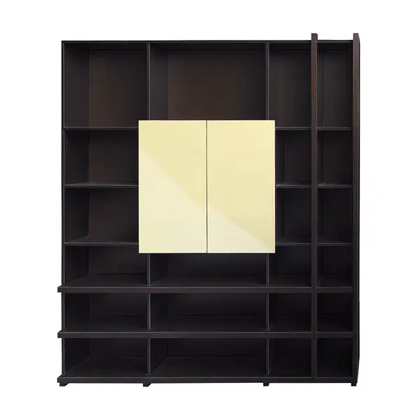 Bibliotecă Girona PAL Wenge/Magnolia 204x35x217.5 cm Bibliotecă Girona PAL Wenge/Magnolia 204x35x217.5 cm