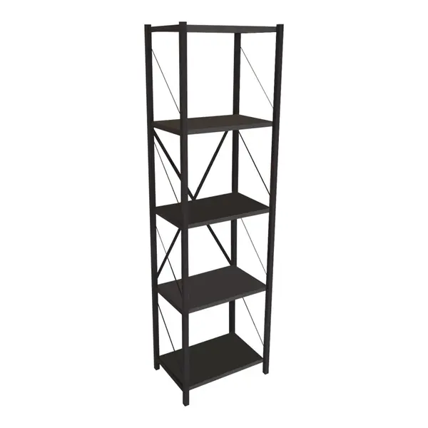 Biblioteca Glase Pako World Antracit 40x30x150 cm