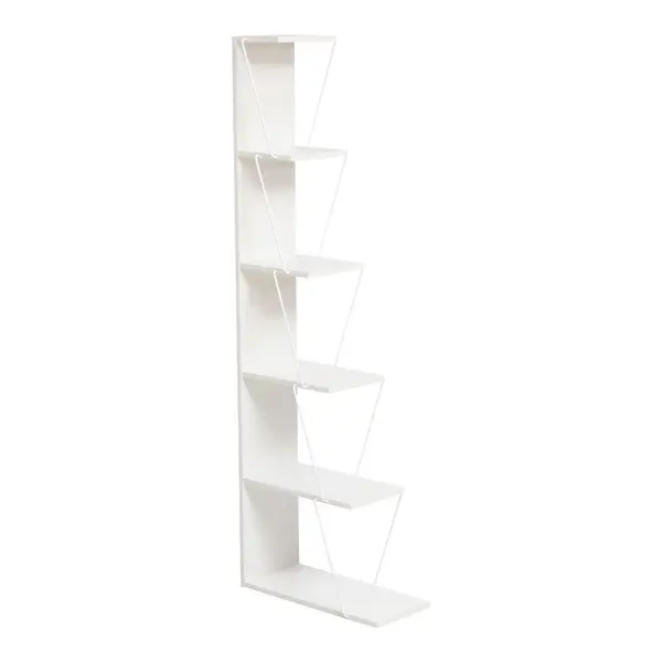 Biblioteca mini Tars alb 50x22x150cm