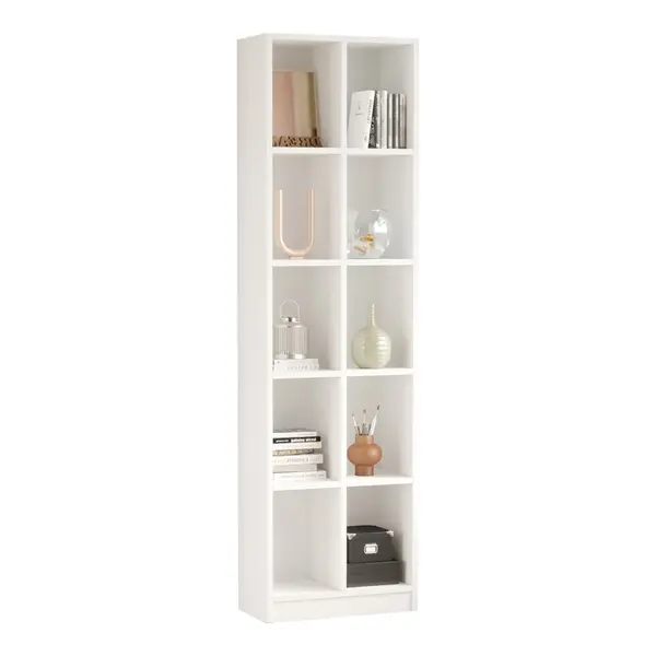 Biblioteca Otec, Pako World, Alb, 51x25x180 cm