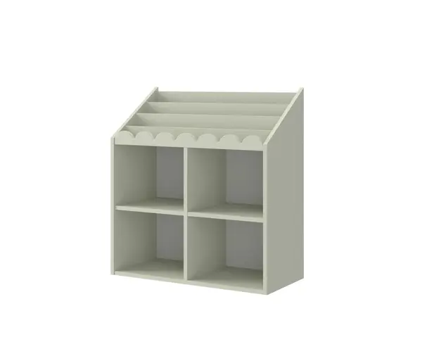 Biblioteca pentru copii Book Nook verde salvie H76 cm
