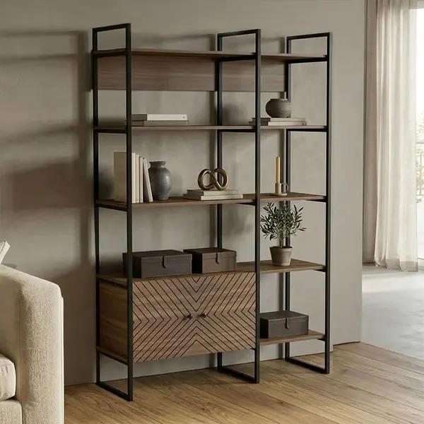 Biblioteca, Rhombo, Nuc, 35x120x180 cm