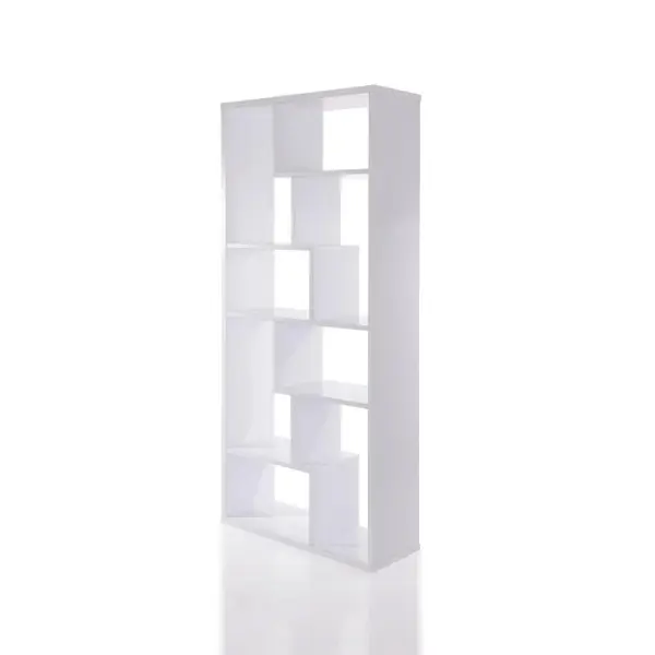 Biblioteca SERRA, alb, 90x29,5x183,6 cm