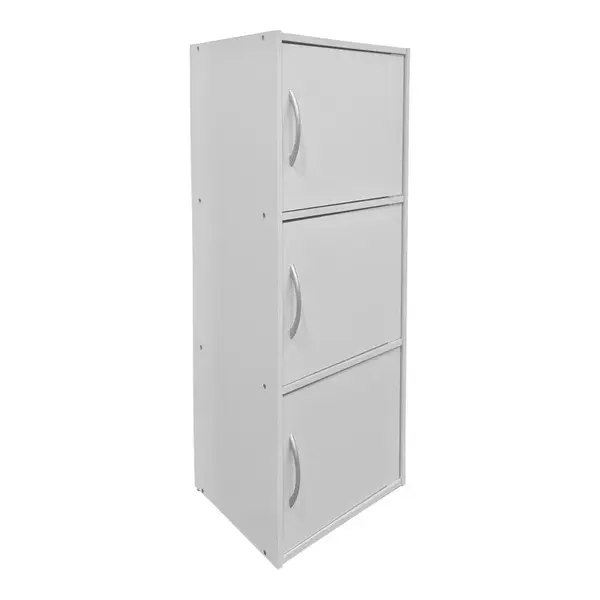 Bibliotecă Soline column cabinet light gri, Light Grey, 40x35x91 cm