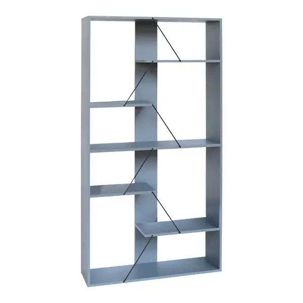 Biblioteca Tars, Gri, 84x26x154 cm