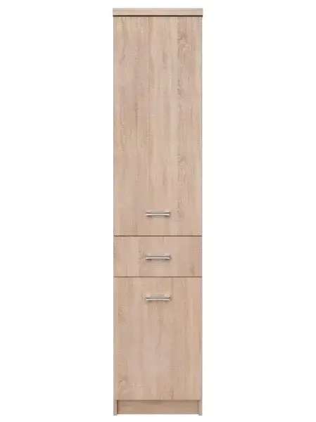 Biblioteca TOP MIX, 2 usi, 1 sertar, stejar sonoma, 40x33x183 cm