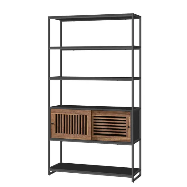 Biblioteca Vasagle Gri 100x35x180 cm