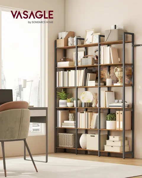 Biblioteca Vasagle Maro 128x24x187.1 cm
