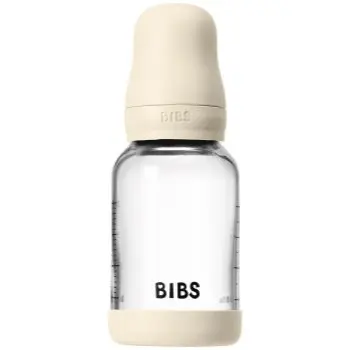 BIBS Baby Glass Bottle Round Latex biberon anticolici