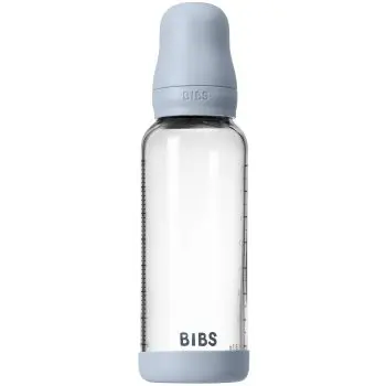 BIBS Baby Glass Bottle Silicone biberon anticolici cu suzetă din silicon