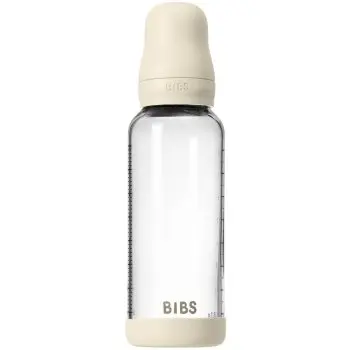 BIBS Baby Glass Bottle Silicone biberon anticolici cu suzetă din silicon