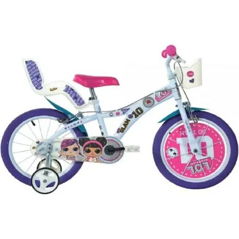 Bicicleta copii 3-5 ani, 14 inch, Lol, Dino Bikes DB614GLOL