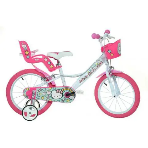 Bicicleta copii 4-6 ani, 16 inch, Hello Kitty, Dino Bikes DB164RHK2