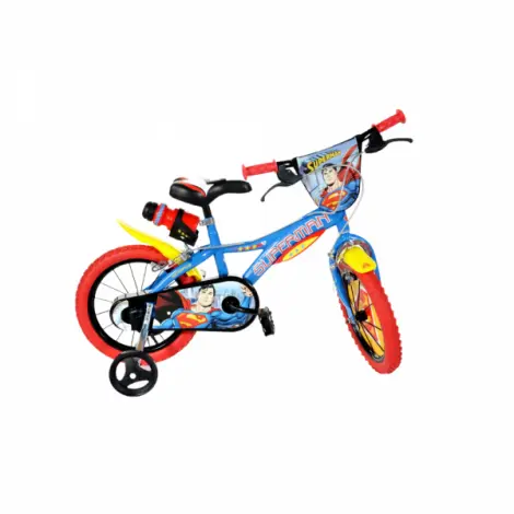 Bicicleta copii 4-6 ani, 16 inch, Superman, Dino Bikes DB616SM