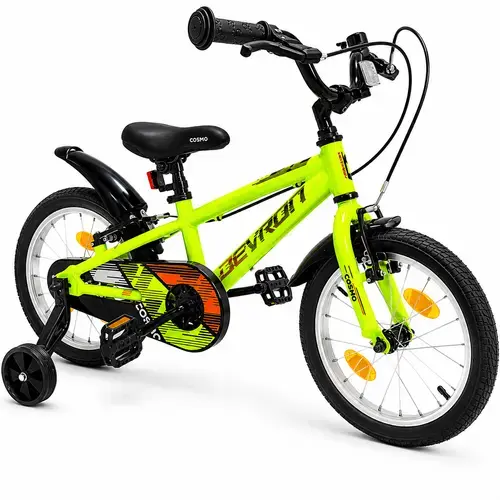 Bicicleta Copii Devron Cosmo, roti 16 Inch, Frana V-Brake, cadru aluminiu, Verde
