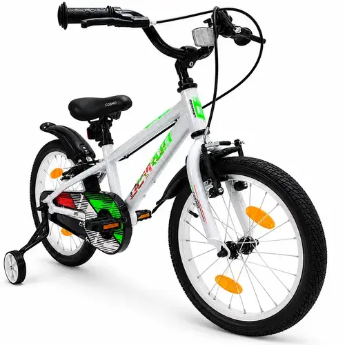 Bicicleta Copii Devron Cosmo, roti 18 Inch, cadru aluminiu 410 mm, Argintiu