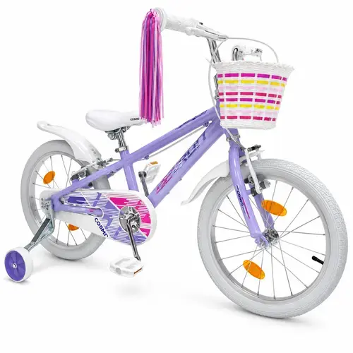 Bicicleta Copii Devron Cosmo, roti 18 Inch, cadru aluminiu 410 mm, Mov