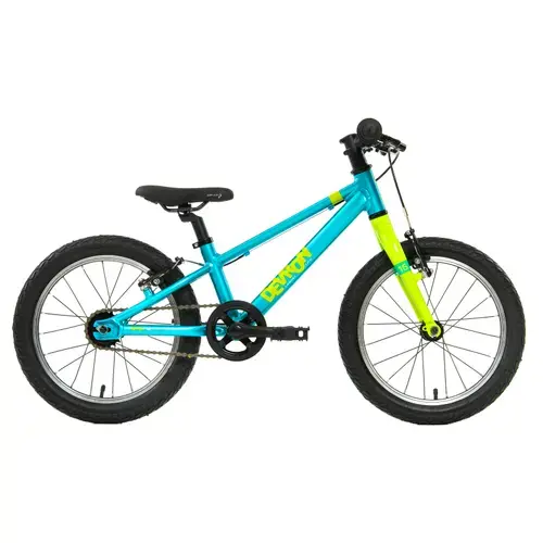 Bicicleta Copii Devron Urbio U1.6 Super Light, roti 16 Inch, cadru aluminiu, frana V - Brake, Albastru/Verde