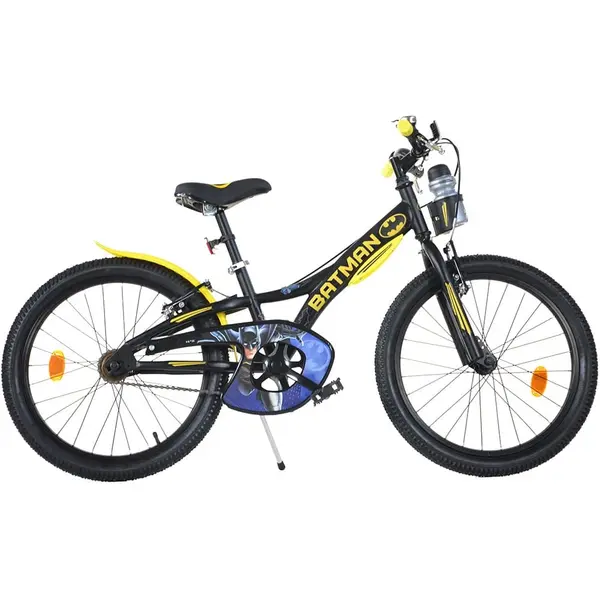 Bicicleta Copii Dino Bikes, Batman, 20 inch, sistem frana, negru/galben KID907824, la doar 932,00 lei