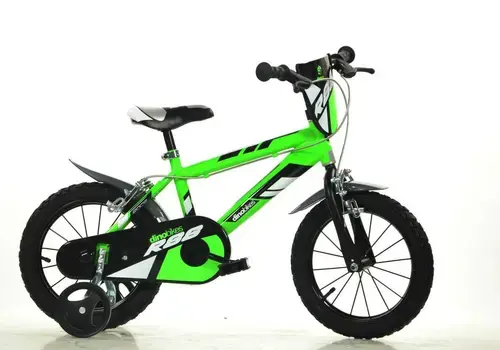 Bicicleta copii Dino Bikes R88, roti 14inch (Verde)