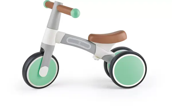 Bicicleta copii Hape, echilibru, fara pedale, 3 roti, verde KID033955, la doar 294,00 lei