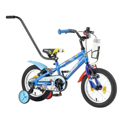 Bicicleta Copii Polar 2024 Police, roti 14 Inch, cadru otel, Albastru