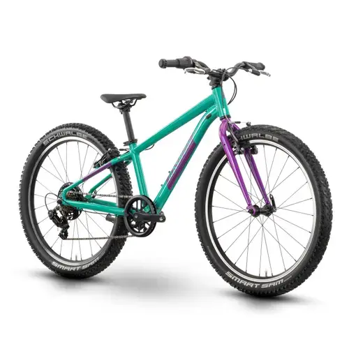 Bicicleta Copii Raymon Yanga 24 2025, roti 24 Inch, 7 viteze, Sistem franare V-brake, Verde