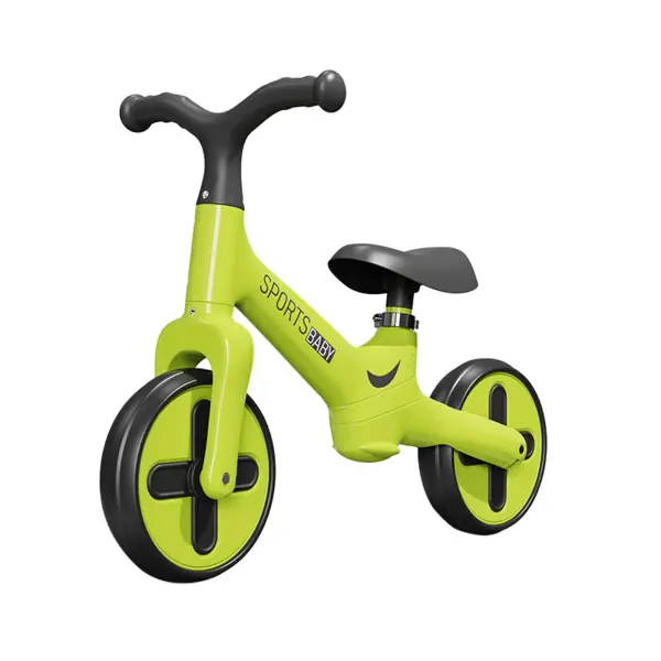 Bicicleta de echilibru ergonomica - fara pedale (verde)
