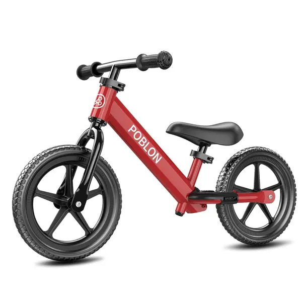 Bicicletă de Echilibru pentru Copii de 3-5 Ani, Bicicletă Fără Pedale pentru Băieți și Fete - rosu
