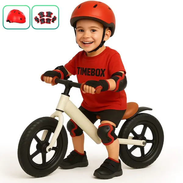 Bicicleta de echilibru Timebox, Fara pedale, Sa reglabila, Instalare rapida, Alb - Default Title