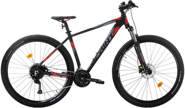 Bicicletă de munte cu viteze SPRINT - Maverick Pro, 29", 440 mm, negru/roşu
