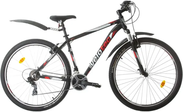 Bicicletă de munte cu viteze Velotec - Pro, 29", 480 mm, negru/roşu