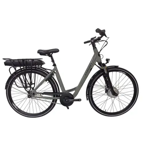 Bicicleta Electrica Corwin 28124, roti 28 Inch, cadru M, viteza maxima 25 km/h, motor 250 W, Gri