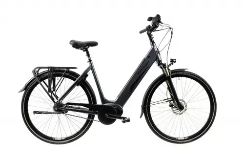 Bicicleta Electrica Corwin 28426, roti 28 Inch, 490mm, motor 250 W, 7 Viteze, Gri