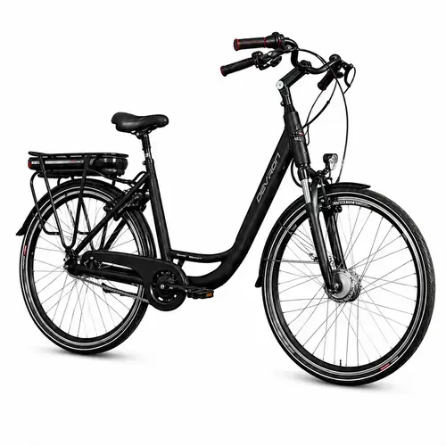 Bicicleta Electrica Devron 28120 VCN7, roti 28 Inch, cadru M, 7 viteze, motor 250W, Negru