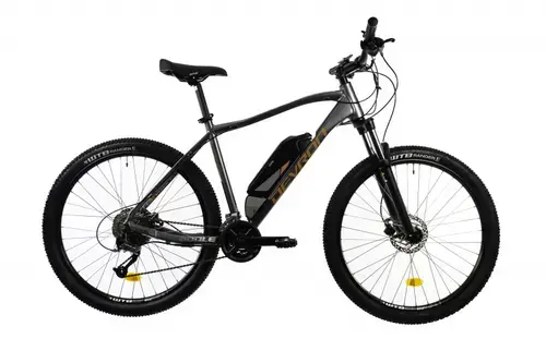 Bicicleta Electrica Devron Riddle M1.7, roti 27.5 Inch, cadru 490 mm, motor 250W, 18 viteze, Viteza maximat25 km/h, Gri