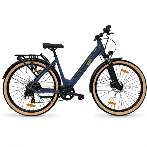Bicicleta electrica Oras Devron 28200, roto 28 inch, cadru M, motor 250W, 7 viteze, Gri