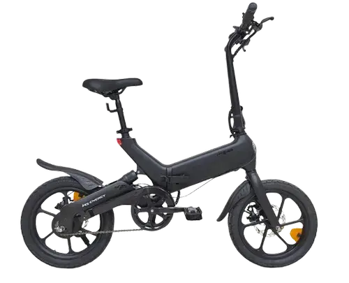 Bicicleta electrica pliabila MS ENERGY eBike i6, roti 16inch, autonomie maxima 60 km, motor 250W, baterie LG 36V/10Ah (Negru)