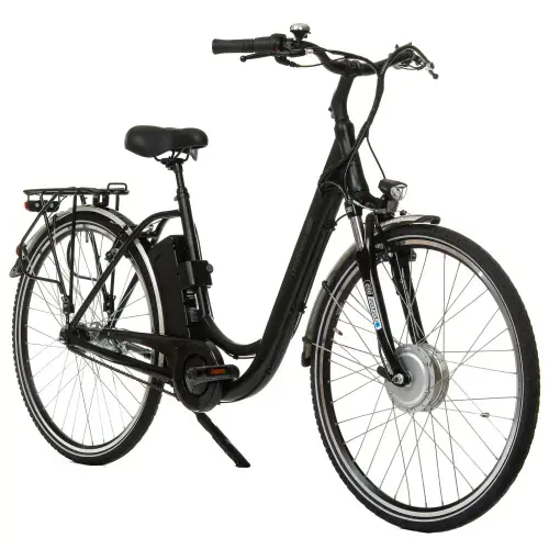 Bicicleta Electrica Prophete 54889, roti 28 inch, cadru M, viteza maxima 25 km/h, motor 350 W, Negru