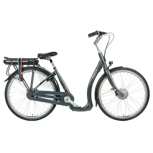 Bicicleta Electrica Stella Nantes FDST RTE 2.1, rot 28 Inch, cadru M, motor 250 W, viteza maxima 25 km/h, Gri