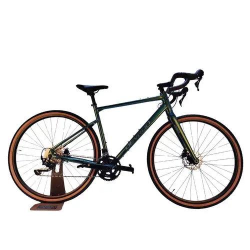 Bicicleta Gravel Devron 1.0, roti 28 inch, cadru L, 20 viteze, Verde