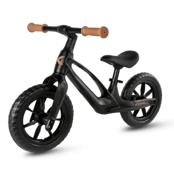 Bicicleta Kidwell Vito, echilibru, fara pedale, cadru magneziu, negru KID705809, la doar 267,00 lei
